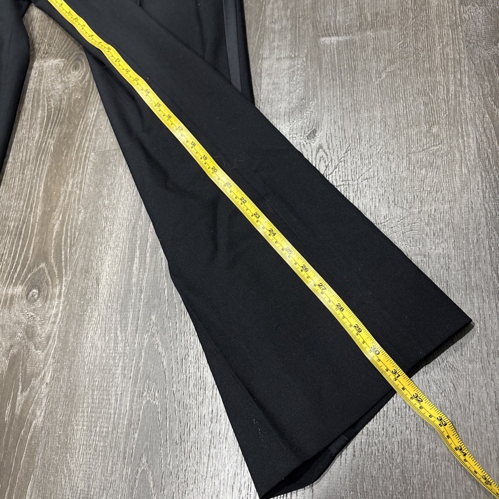 VTG 70s Wool Dress Pants With Suspenders Side Belt Talon Zipper Adjustable 38x31 - Picture 10 of 16
